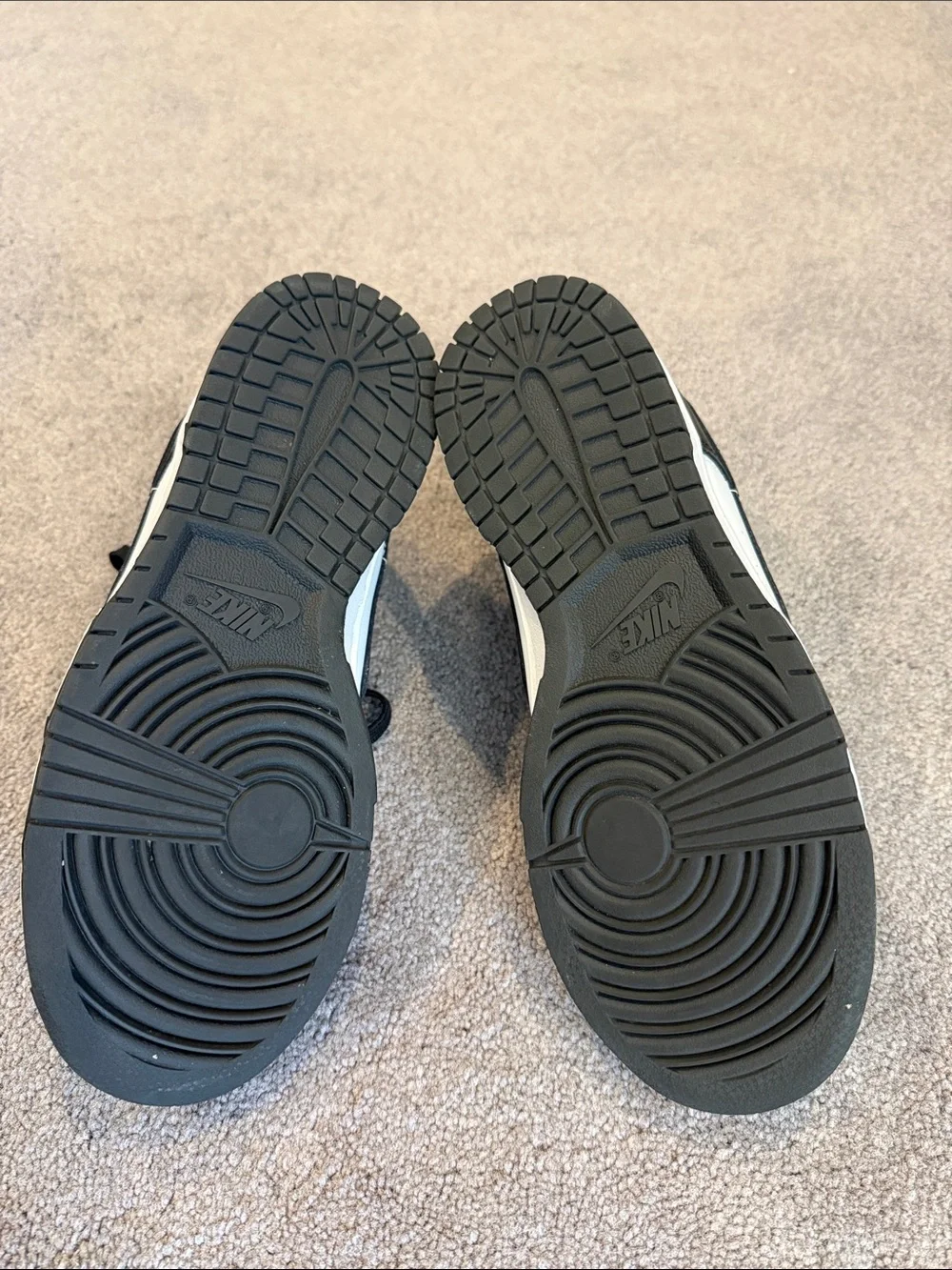Nike Dunks Black and White Low-Top Sneakers